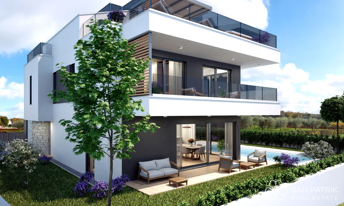 Moderna vila - blizu Poreča: Mirno sredozemsko zatočišče + bazen