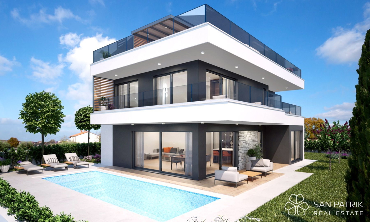 Moderna vila - blizu Poreča: Mirno sredozemsko zatočišče + bazen