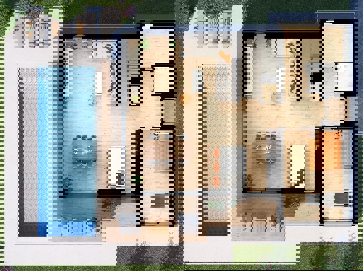 Moderna vila - blizu Poreča: Mirno sredozemsko zatočišče + bazen