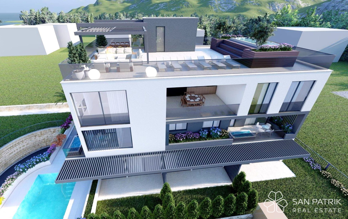 Vaš nov življenjski slog v luksuznem penthouseu s pogledom na morje v Sukošanu