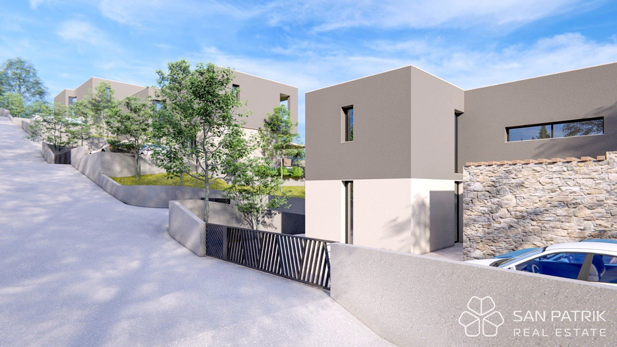 Moderna vila z bazenom in panoramskim razgledom v osrčju Dalmacije