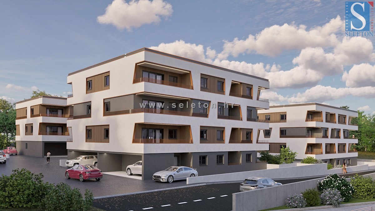 Istra, Poreč, novo stanovanje velikosti 64 m2 v moderni novogradnji, 1. nadstropje