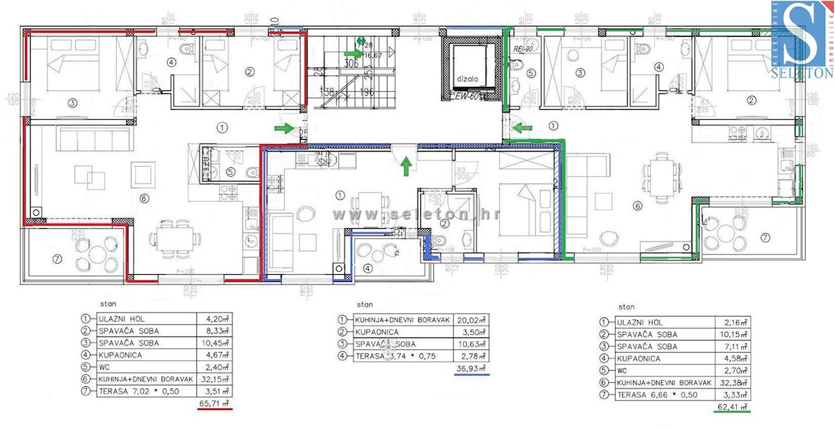 Poreč - novo stanovanje od 66 m2, 1. nadstropje, 2 parkirni mesti, DVIGALO