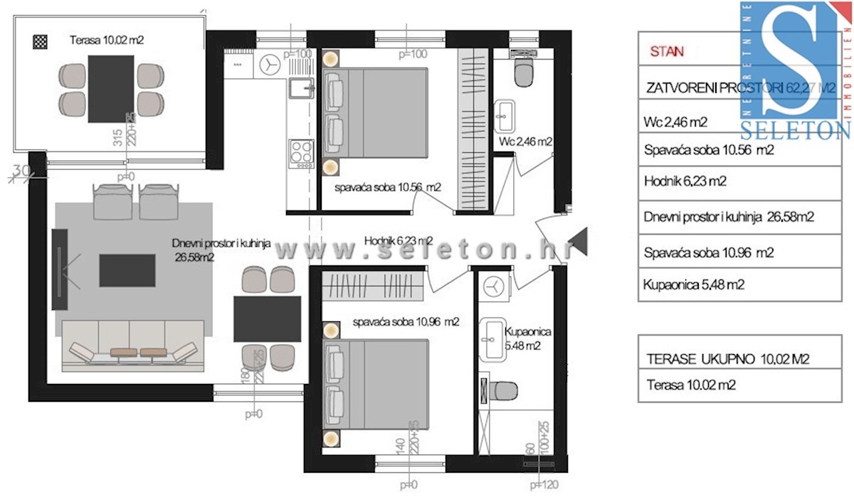 Novo stanovanje 67 m2 s pogledom na morje, DVIGALO, 2 parkirni mesti
