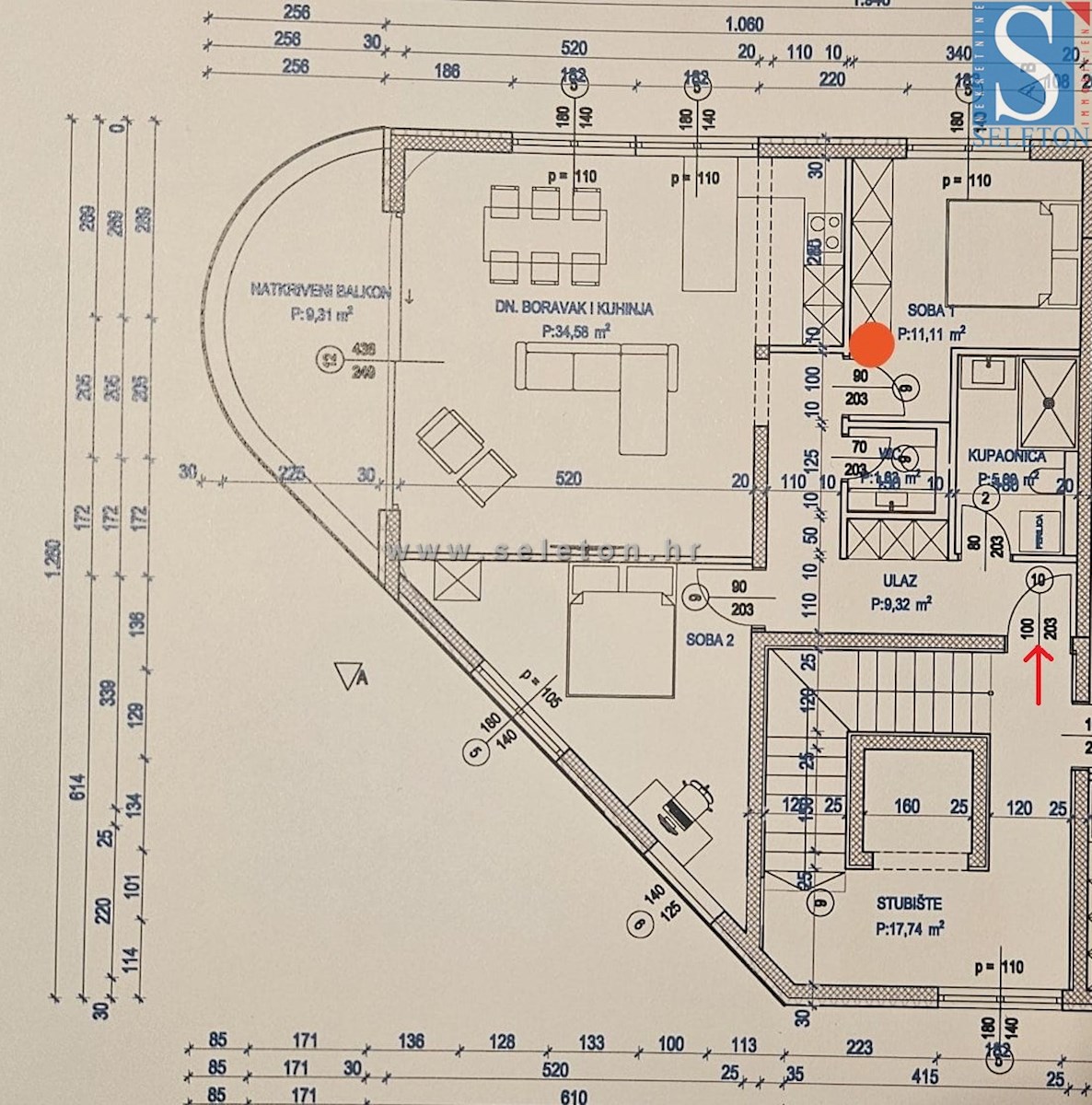 Poreč-okolica, 80 m2 stanovanje s pogledom na morje - v gradnji