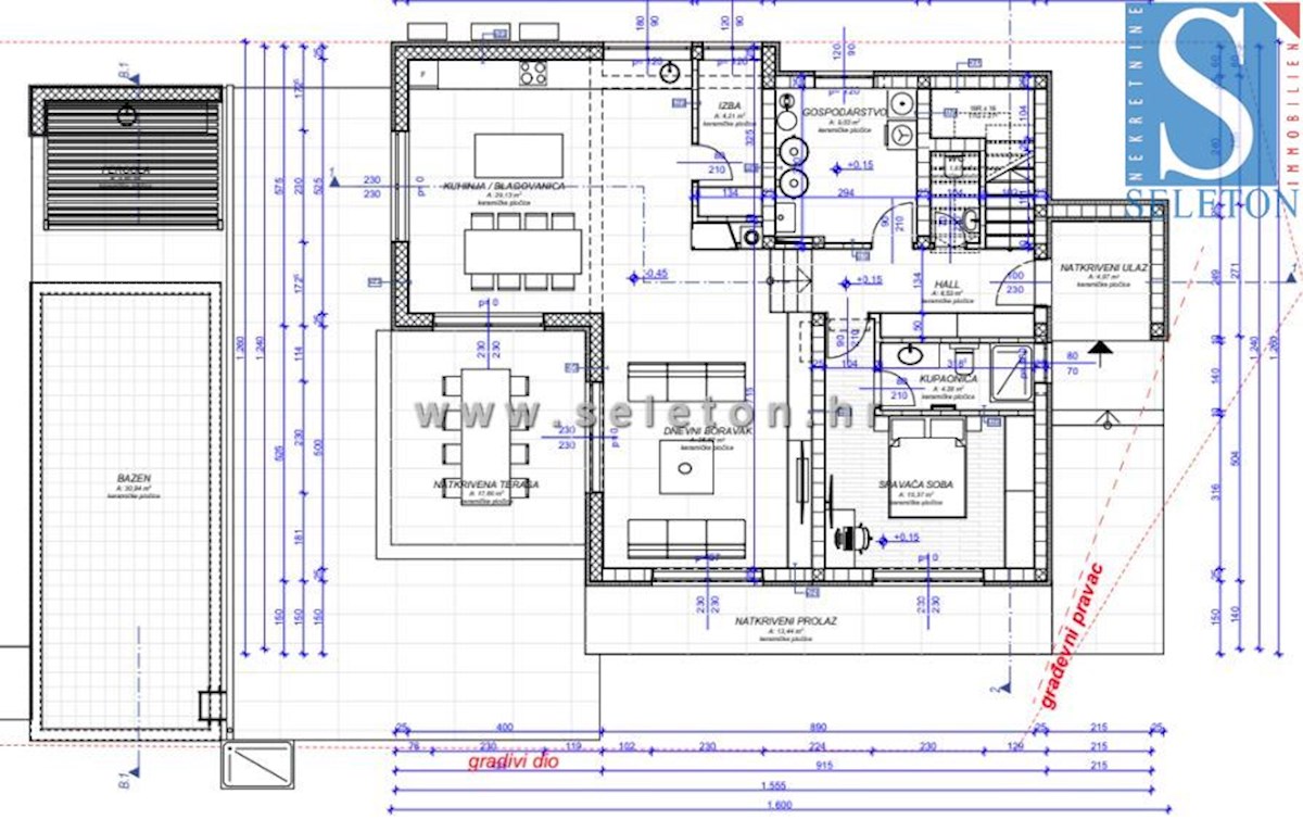 Moderna samostojna hiša 230 m2 z bazenom 30 m2 v okolici Poreča - v gradnji