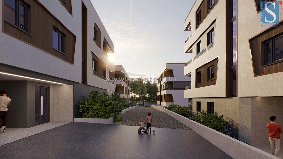 Istra, Poreč, novo stanovanje velikosti 64 m2 v moderni novogradnji, 1. nadstropje