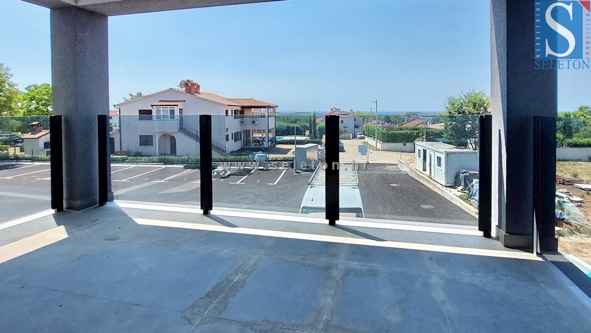 Novo stanovanje v okolici Poreča 82 m2 s pogledom na morje