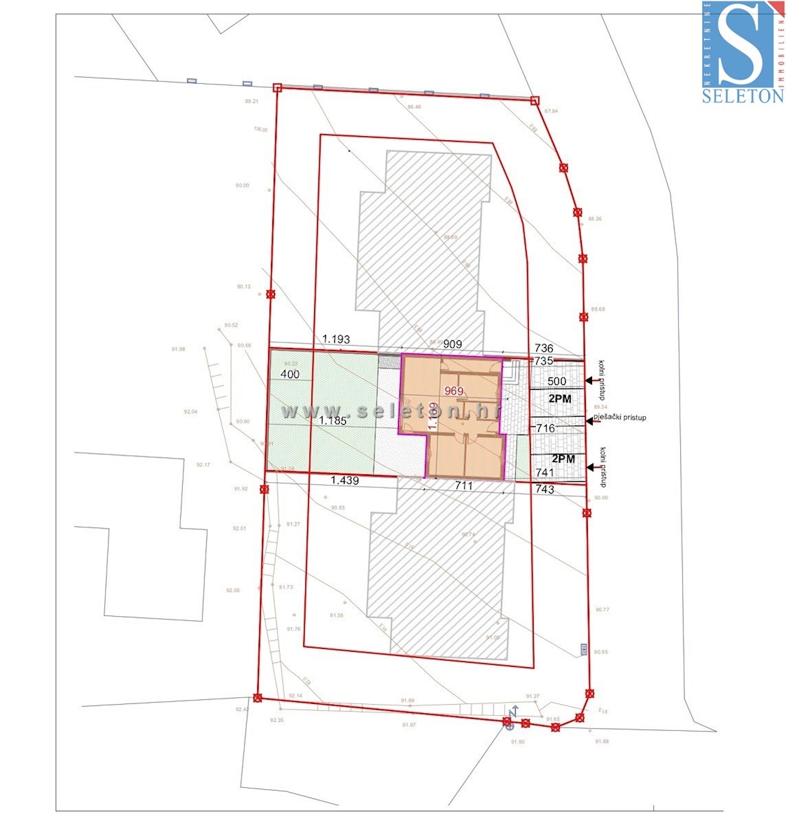 Poreč - okolica, stanovanje v gradnji 75 m2 z vrtom 135 m2, 2 parkirni mesti