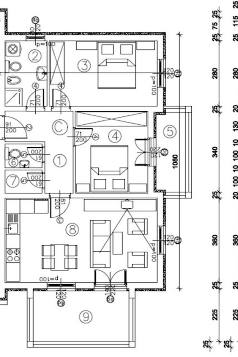 Istra, Poreč, novo stanovanje v okolici Poreča 72 m2 z vrtom 200 m2