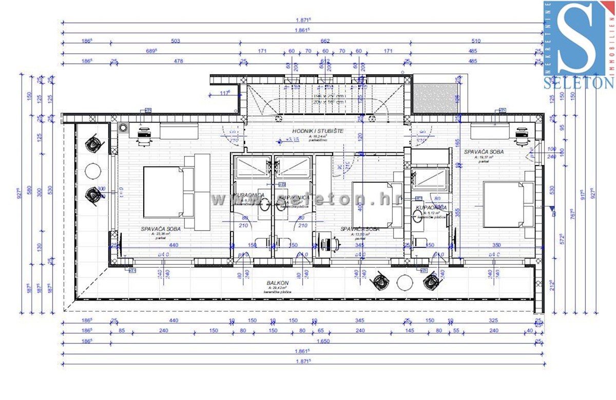 Moderna samostojna hiša 243 m2 z bazenom 36 m2 v okolici Poreča - v gradnji