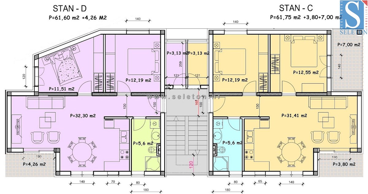 Istra, Poreč, novo stanovanje velikosti 73 m2 v Poreču, 1. nadstropje - v gradnji