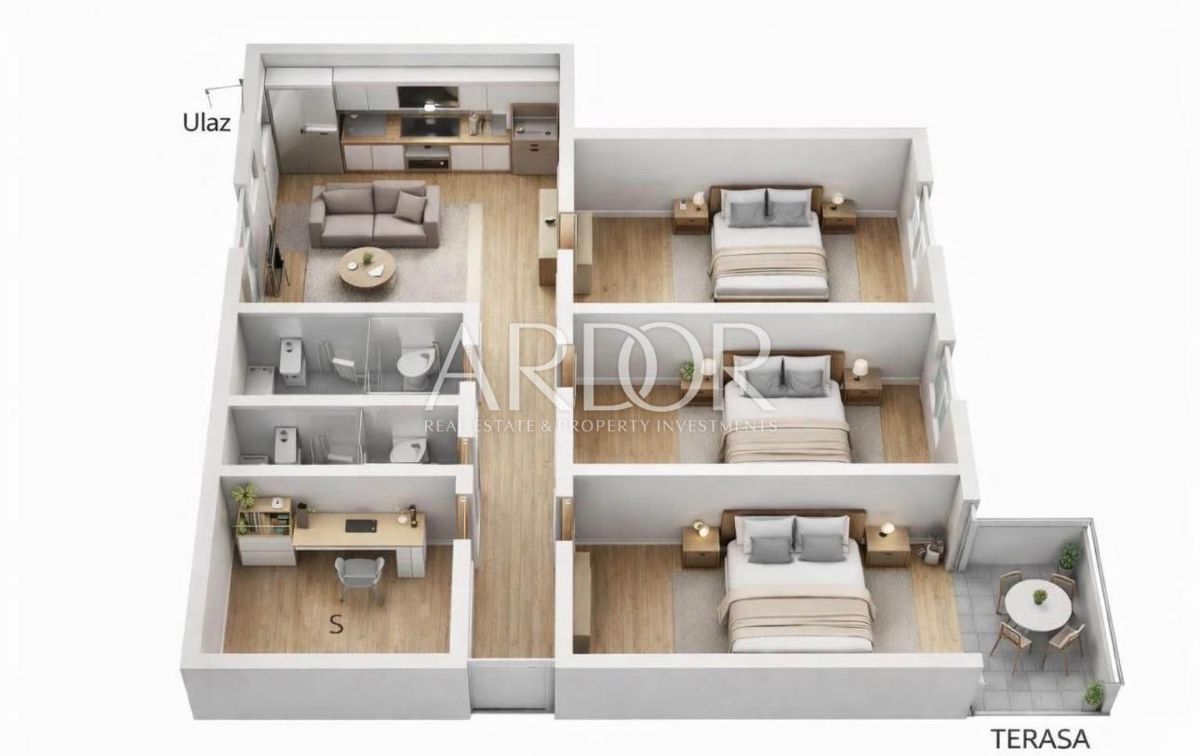 Apartmaj Centar, Rijeka, 120m2