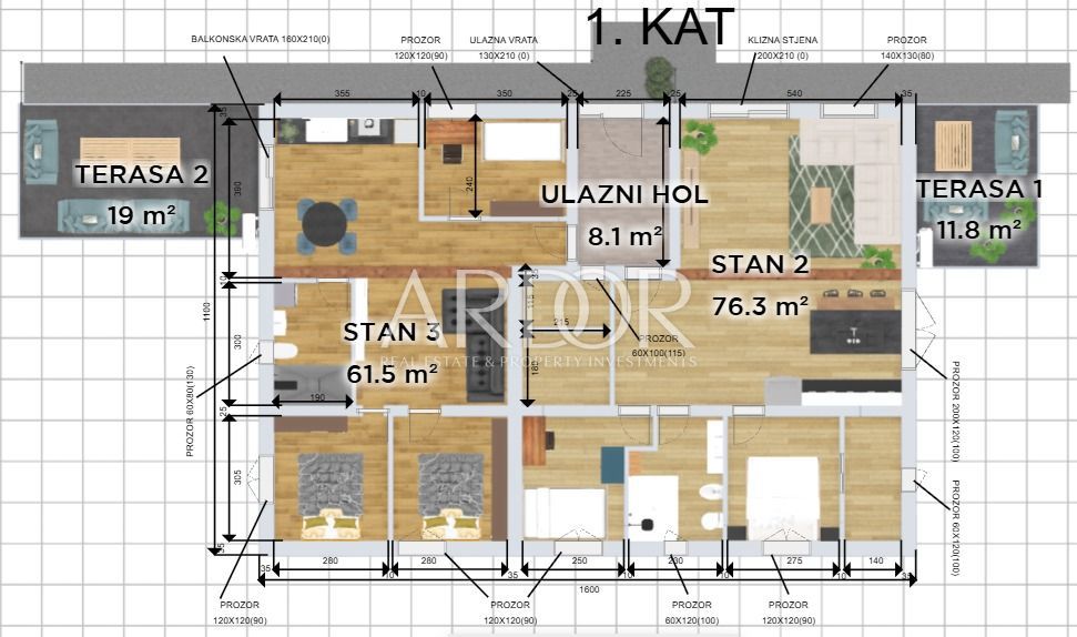 Apartmaj Draga, Rijeka, 61,50m2
