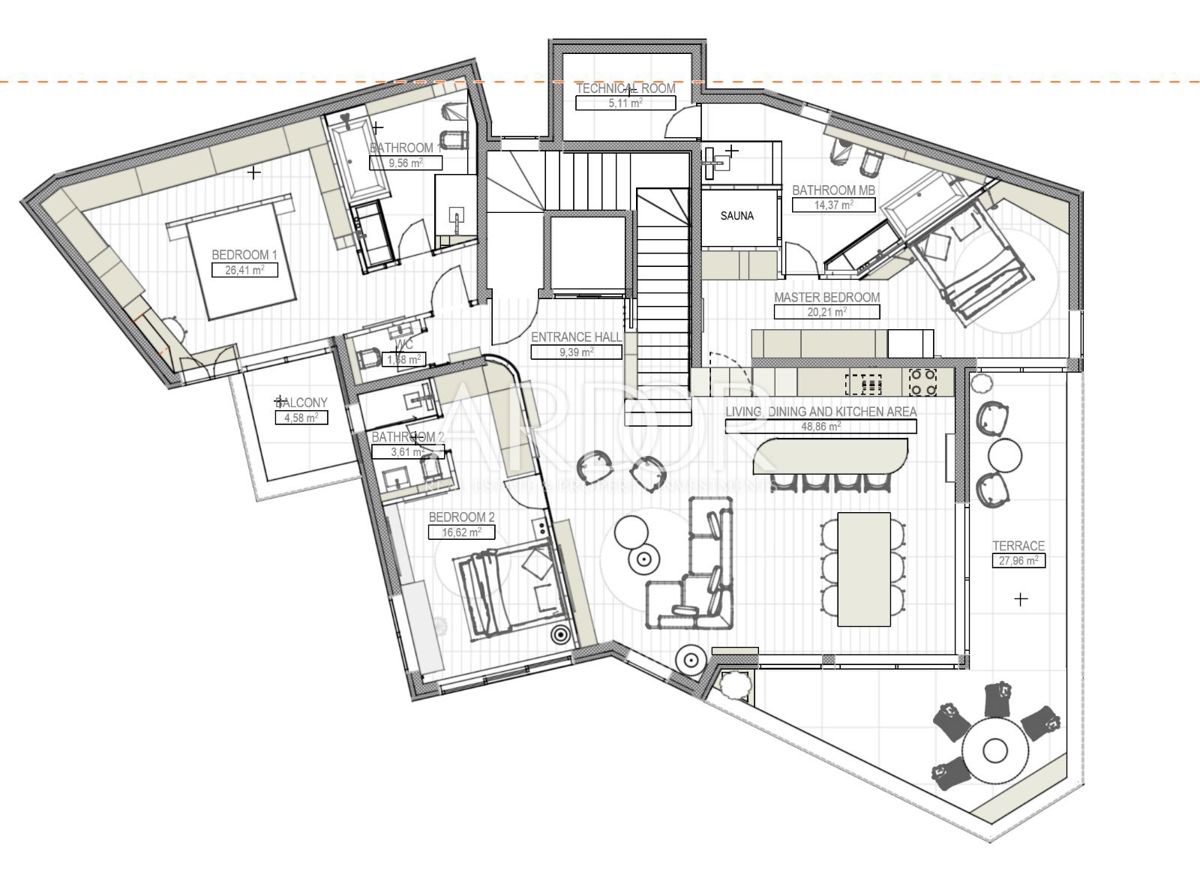 Apartmaj Opatija - Centar, Opatija, 431m2