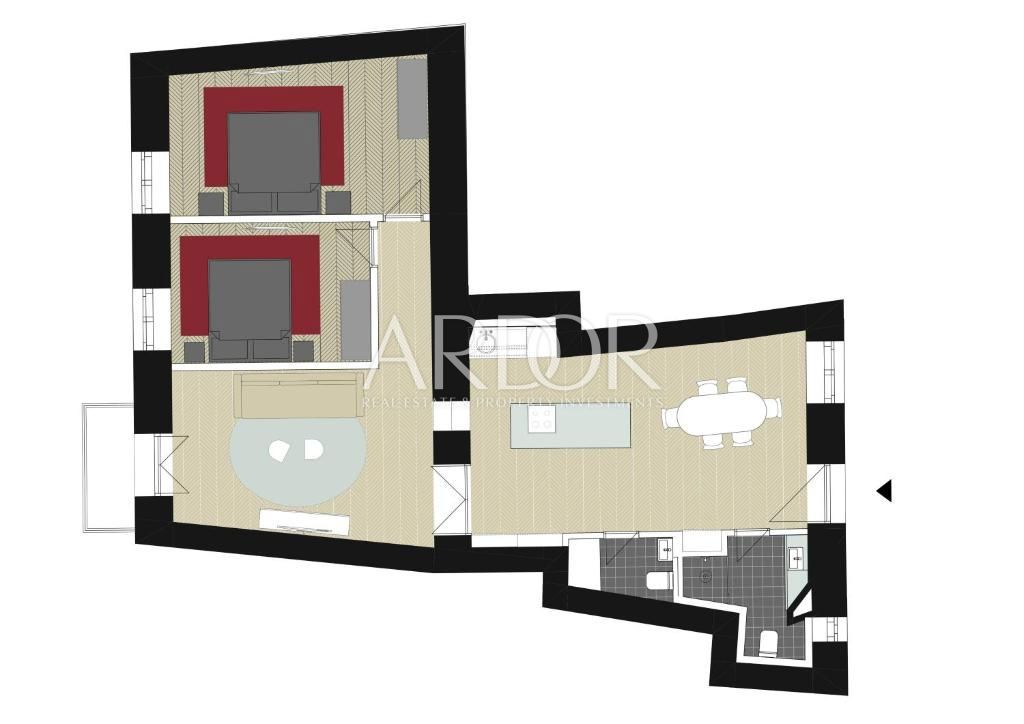 Apartmaj Sušak, Rijeka, 85m2