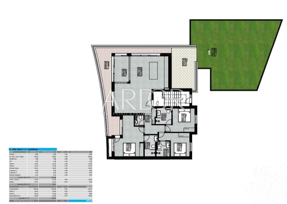 Apartmaj Lovran, 207m2