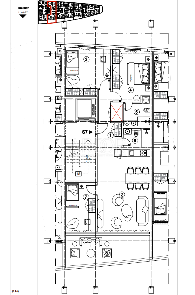 Apartmaj Kantrida, Rijeka, 118,29m2