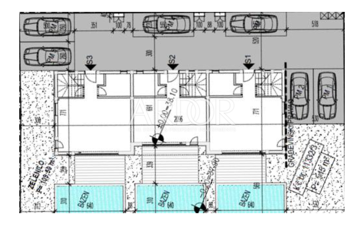 Apartmaj Mandre, Kolan, 87,60m2