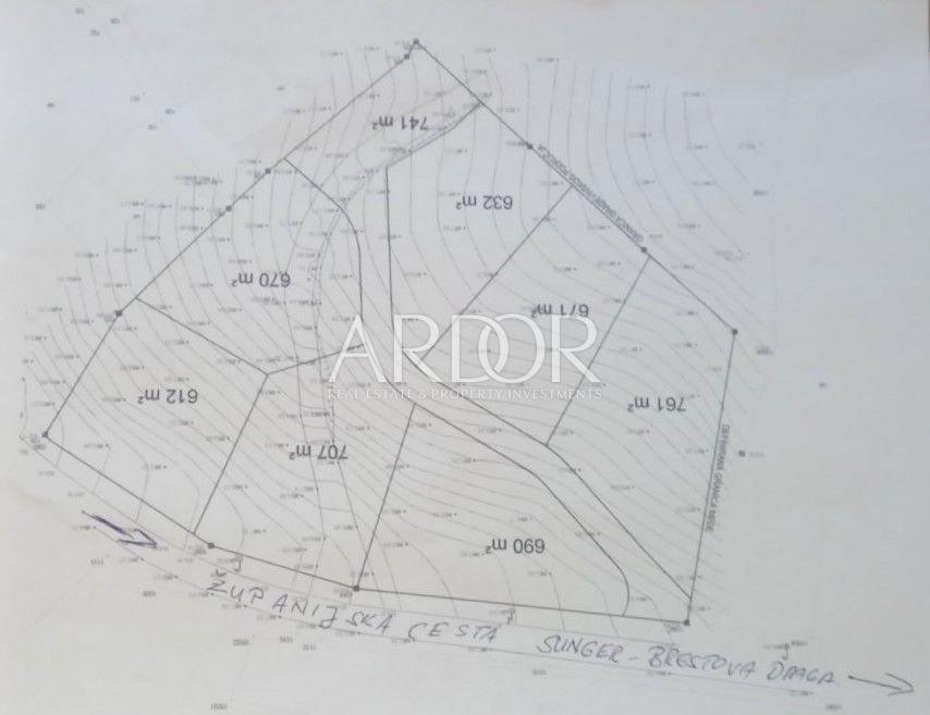 Zemljišče Sunger, Mrkopalj, 670m2