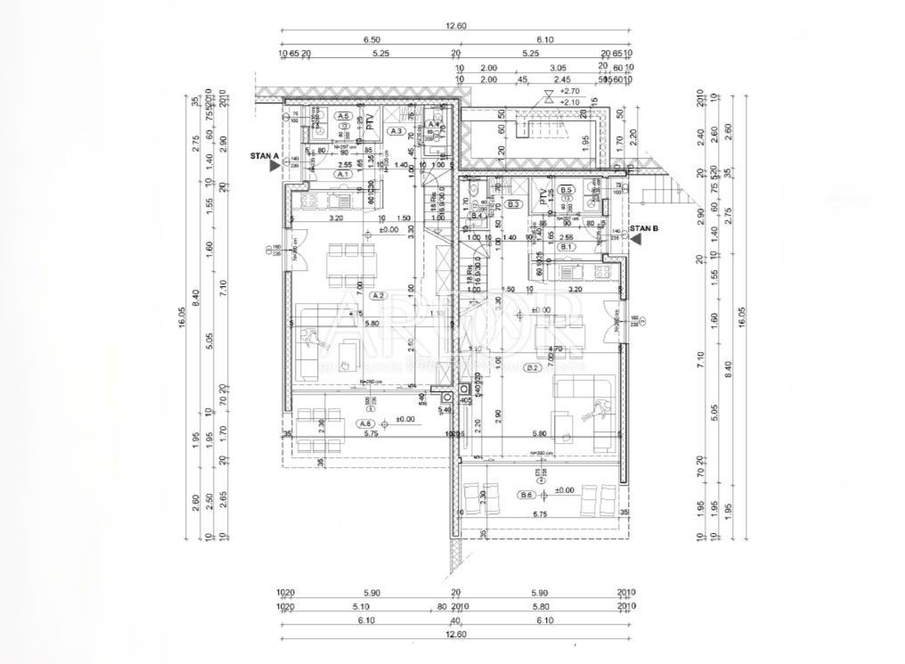 Apartmaj Liganj, Lovran, 140m2