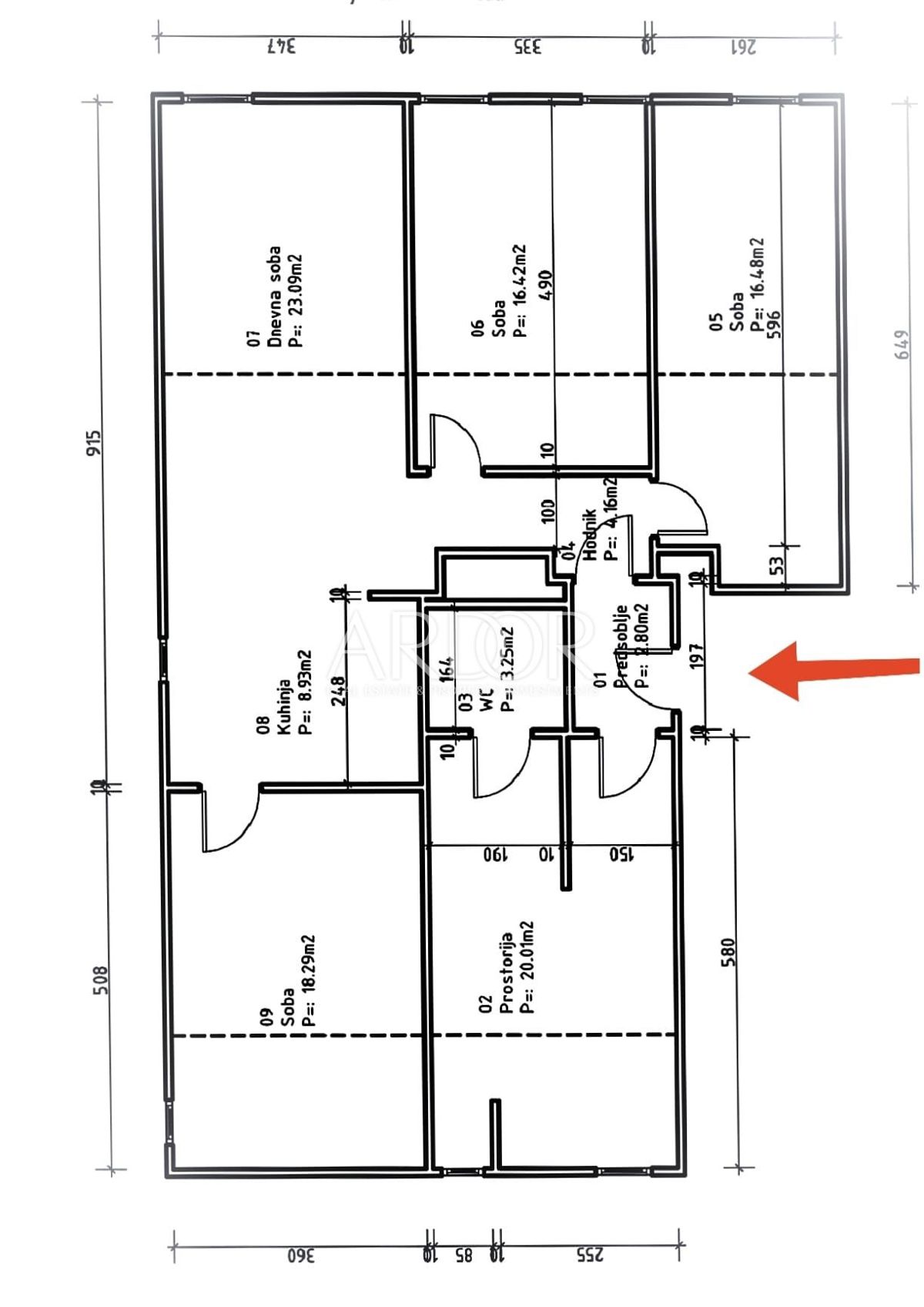 Apartmaj Centar, Rijeka, 100m2