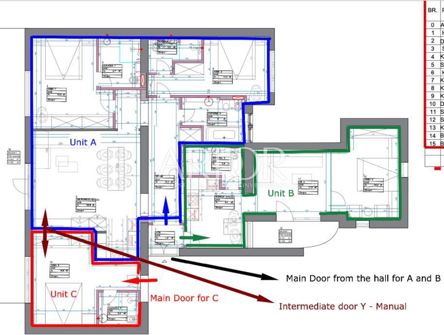 Apartmaj Centar, Rijeka, 156,14m2