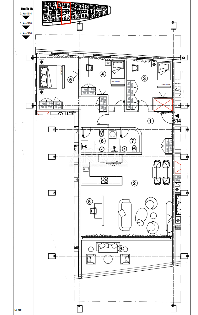 Apartmaj Kantrida, Rijeka, 118,29m2
