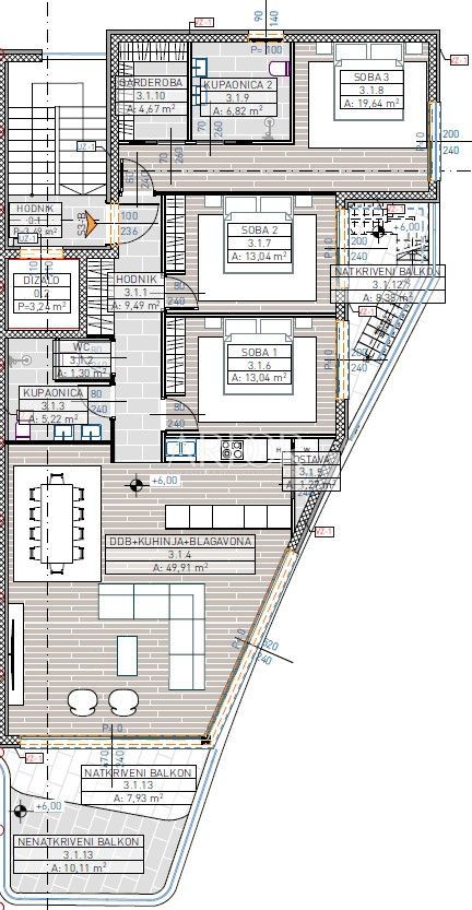 Apartmaj Lovran, 180m2