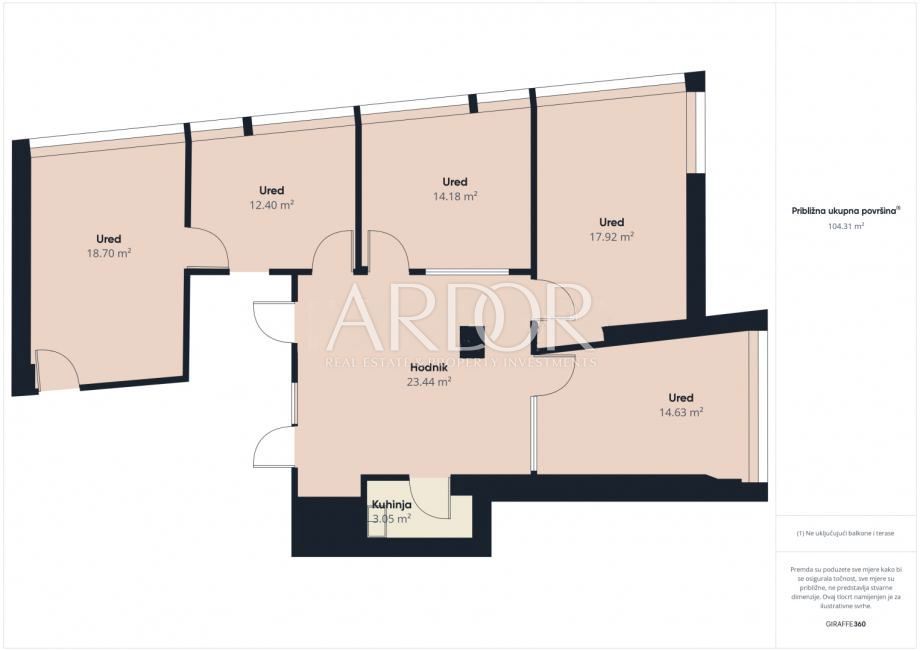 Poslovni prostor Brajda, Rijeka, 120m2