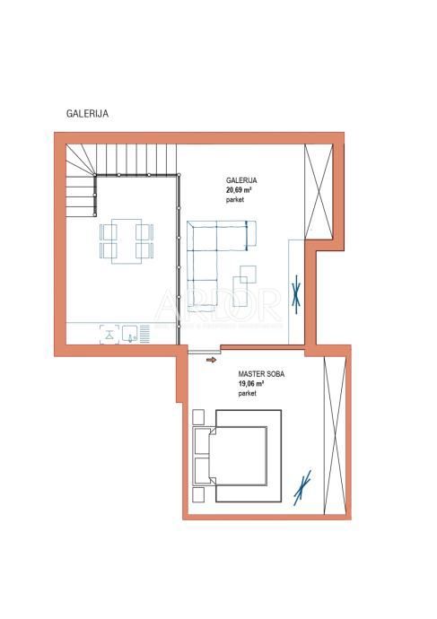Apartmaj Viškovo, 80m2