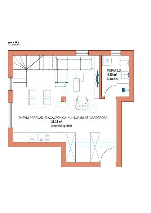 Apartmaj Viškovo, 80m2