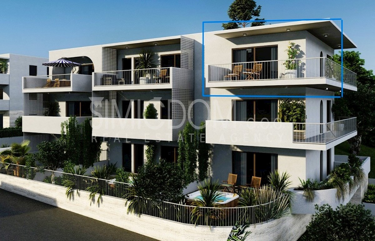 Dvosobno stanovanje z razgledom le nekaj korakov od plaže, Čiovo