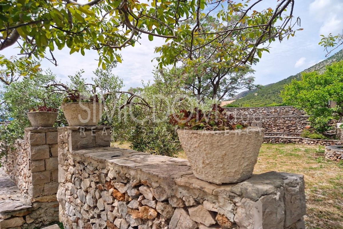 Kmetijsko zemljišče s hišo in odprtim razgledom, Brač