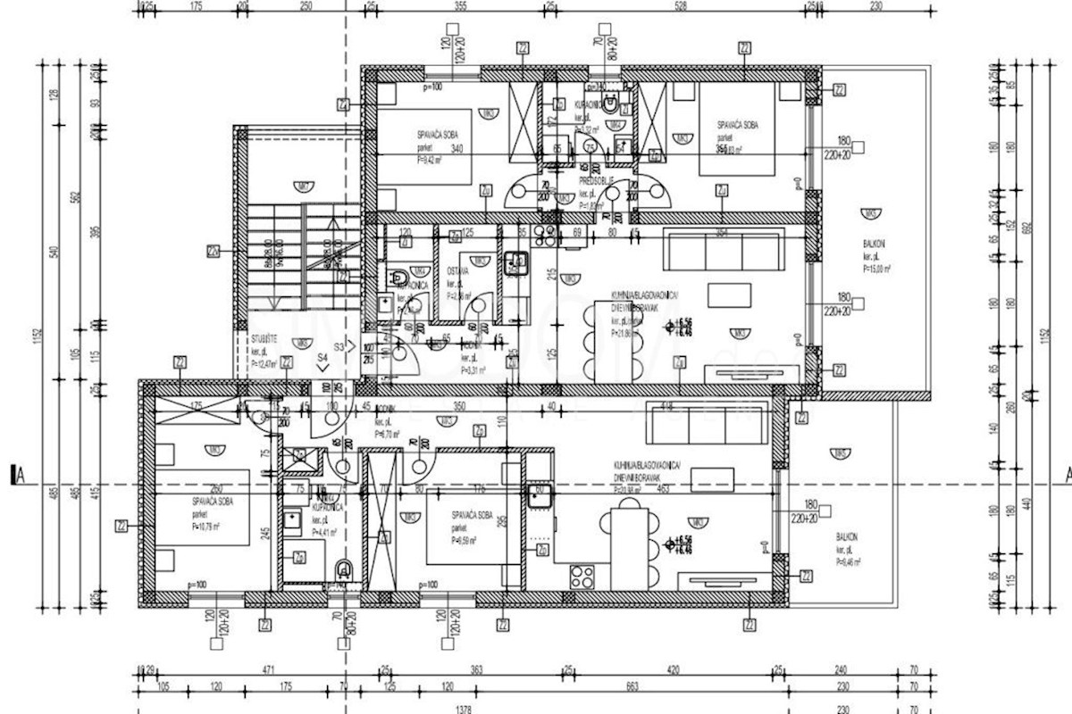Dvosobno stanovanje z razgledom v novogradnji, Čiovo