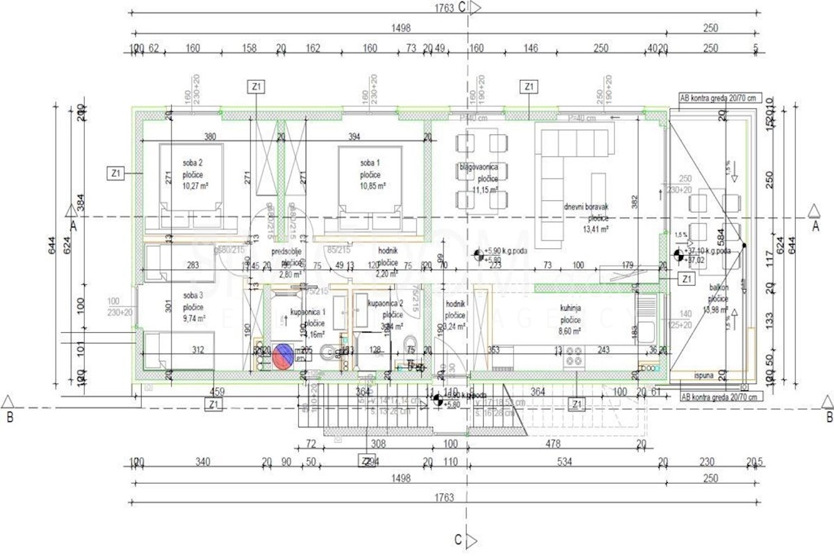 Penthouse stanovanje s čudovitim razgledom, Čiovo
