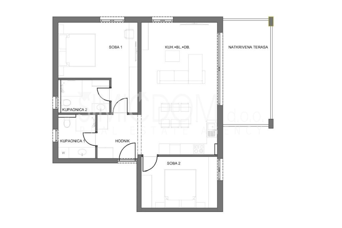 Penthouse stanovanje le nekaj korakov od plaže, Čiovo