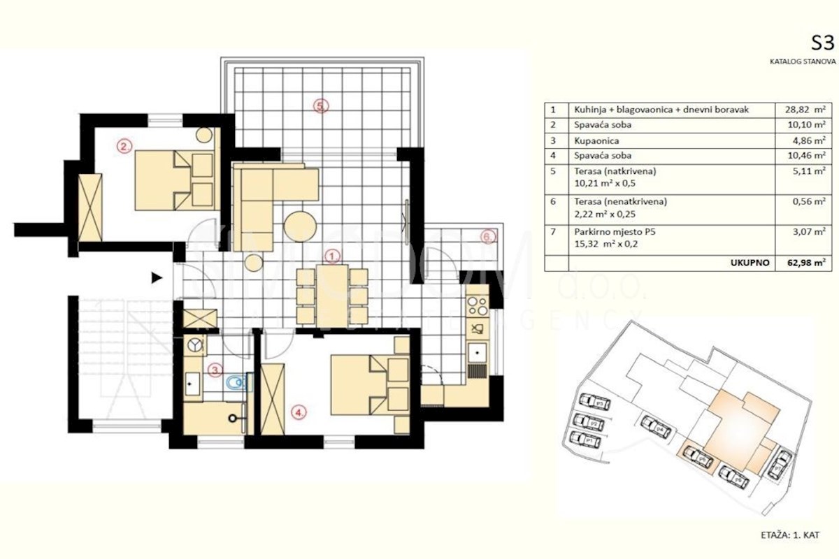 Apartma s pogledom na morje, Murter