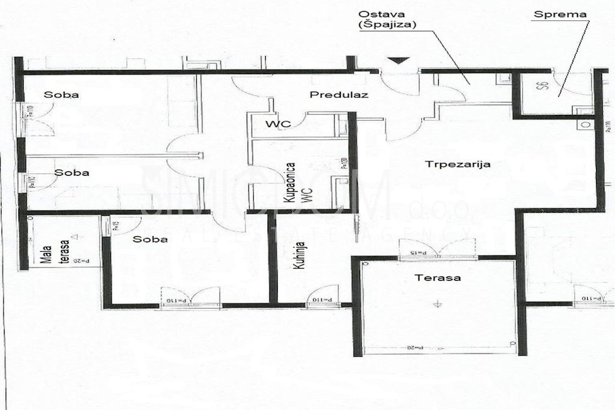 Trisobno stanovanje na odlični lokaciji, Split