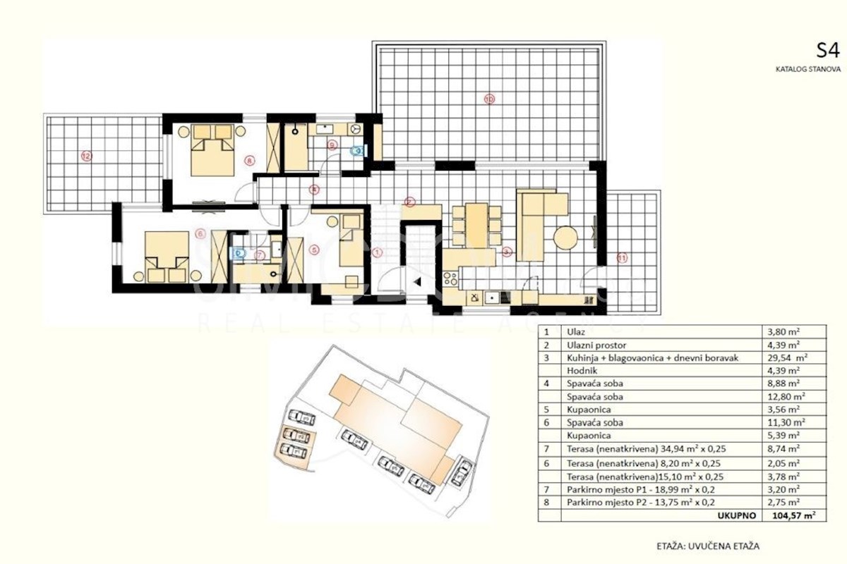 Prostoren penthouse s pogledom na morje, Murter