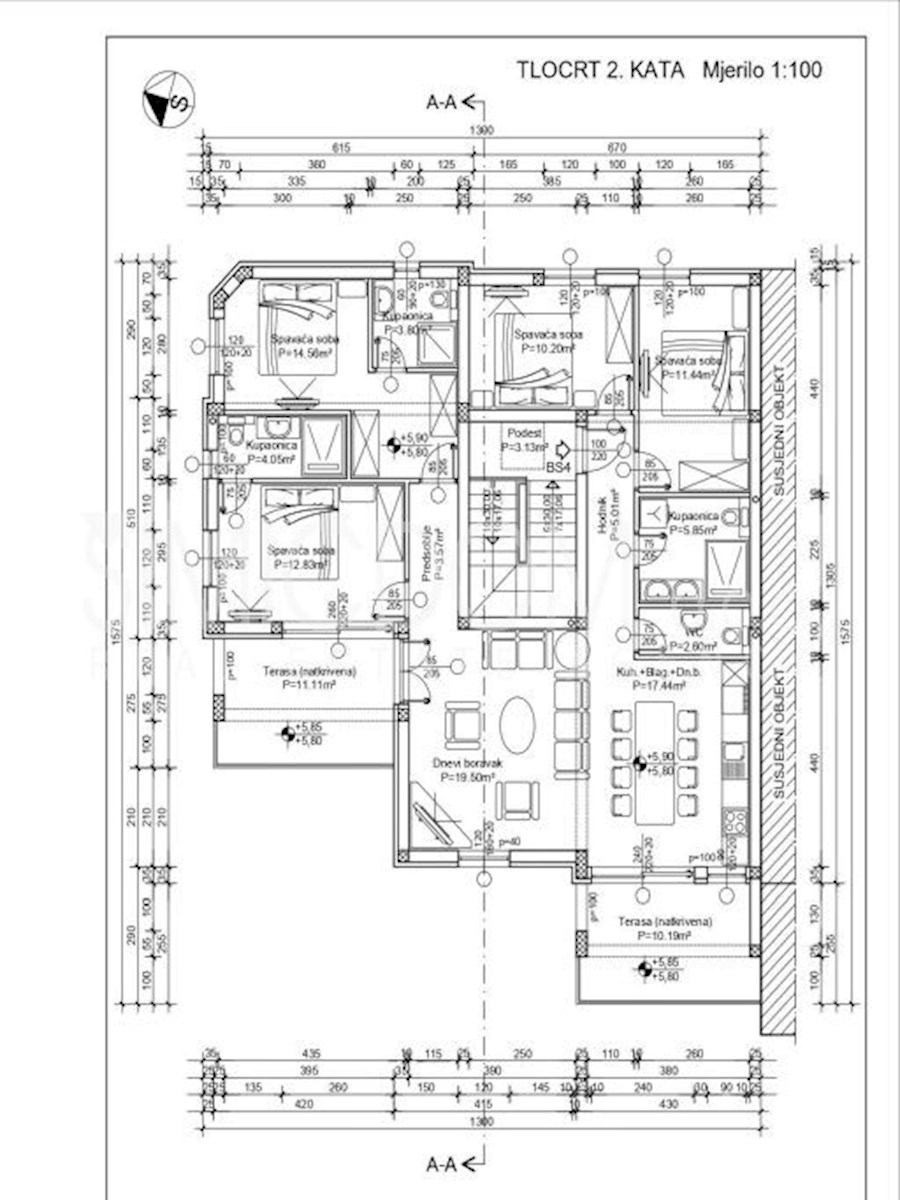 Novo penthouse stanovanje v bližini morja, Brodarica