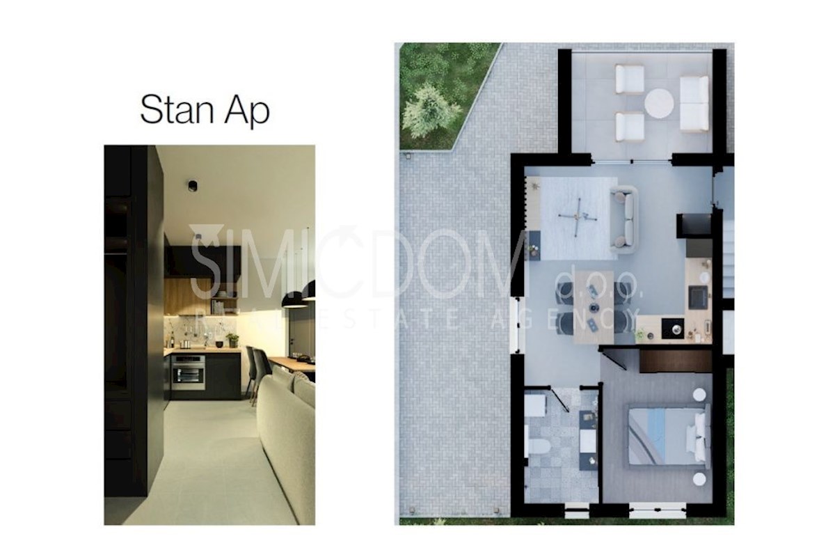 Enosobno stanovanje v pritličju, Rogoznica