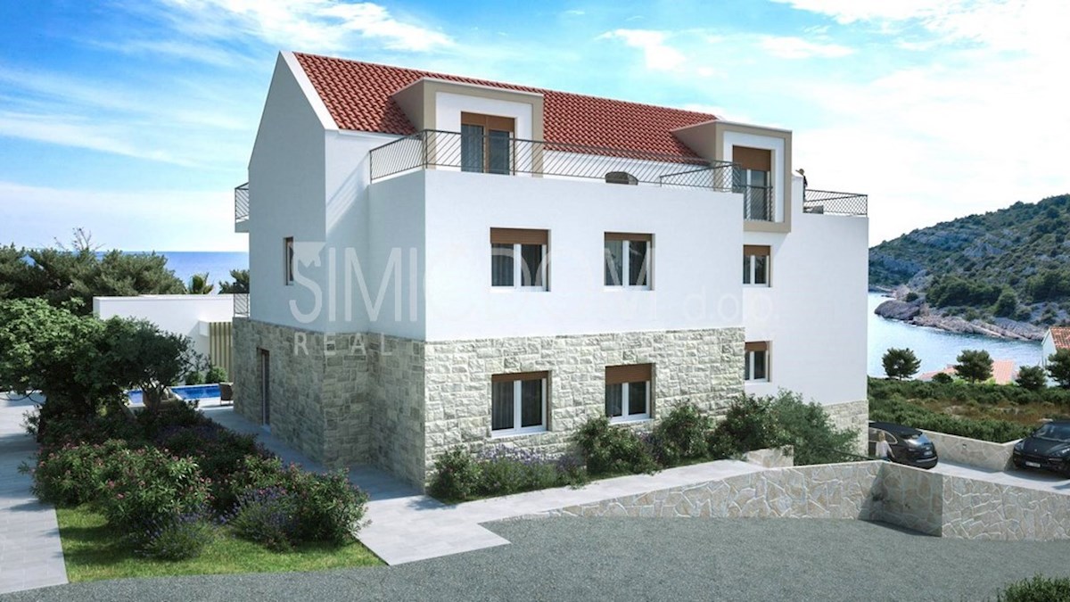 Novi apartma z zasebnim bazenom, Rogoznica