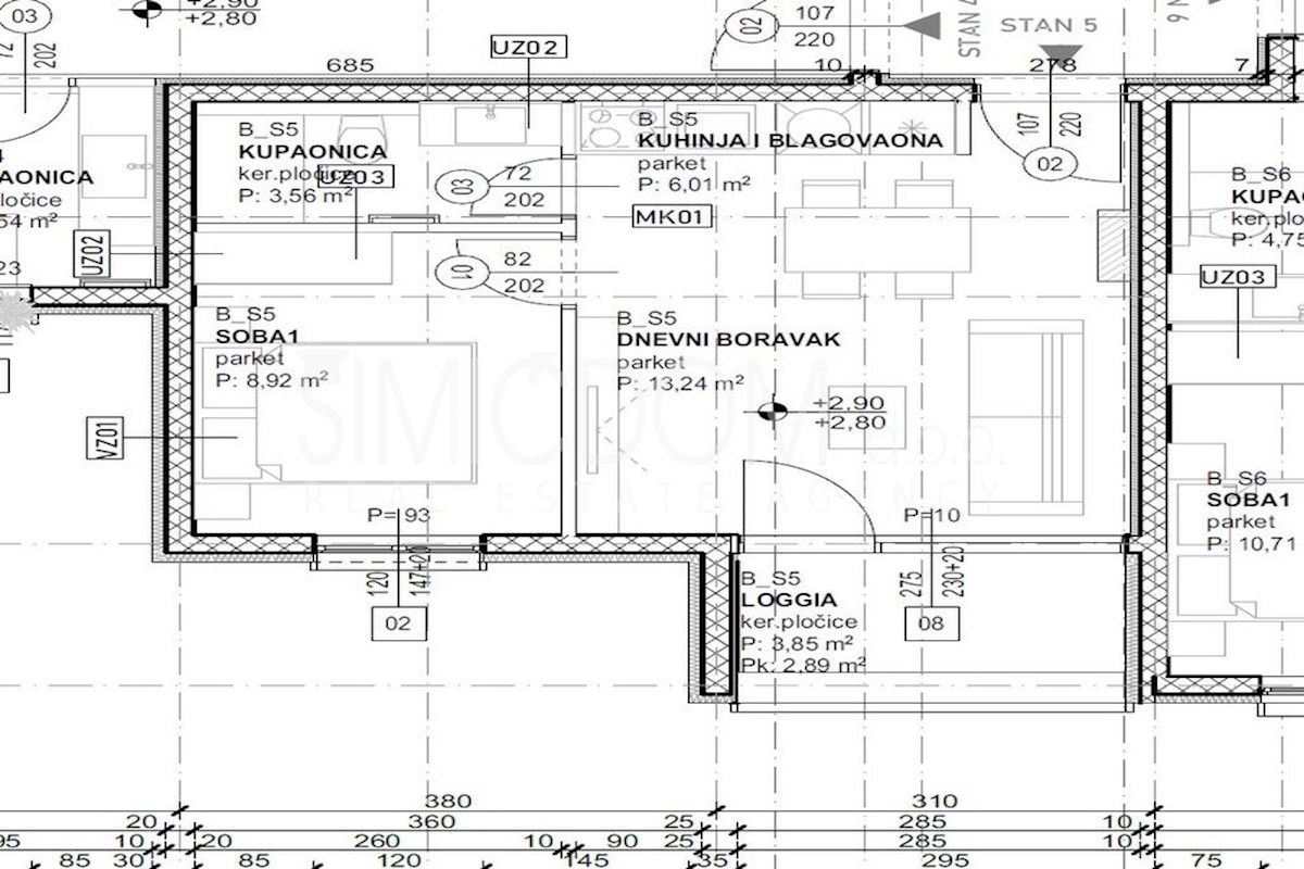 Novogradnja 60m do plaže – možnost kredita, Čiovo