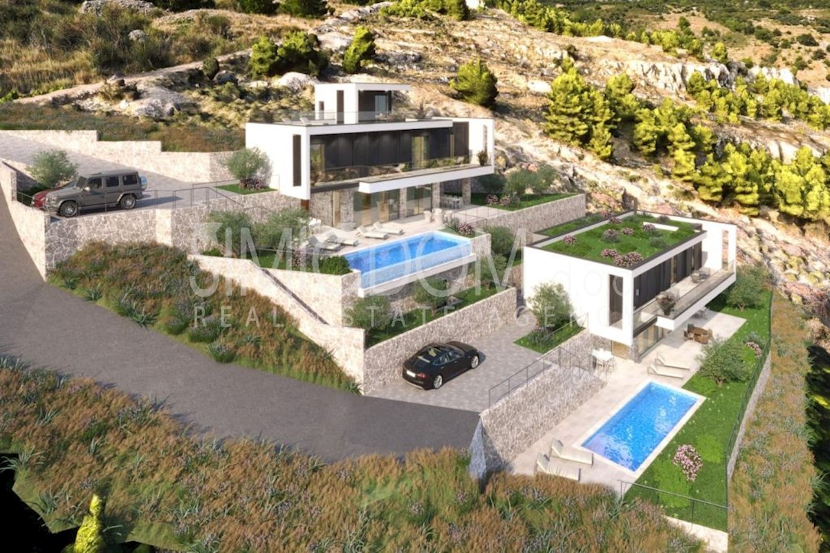 Vila z odprtim pogledom na morje, Omiš