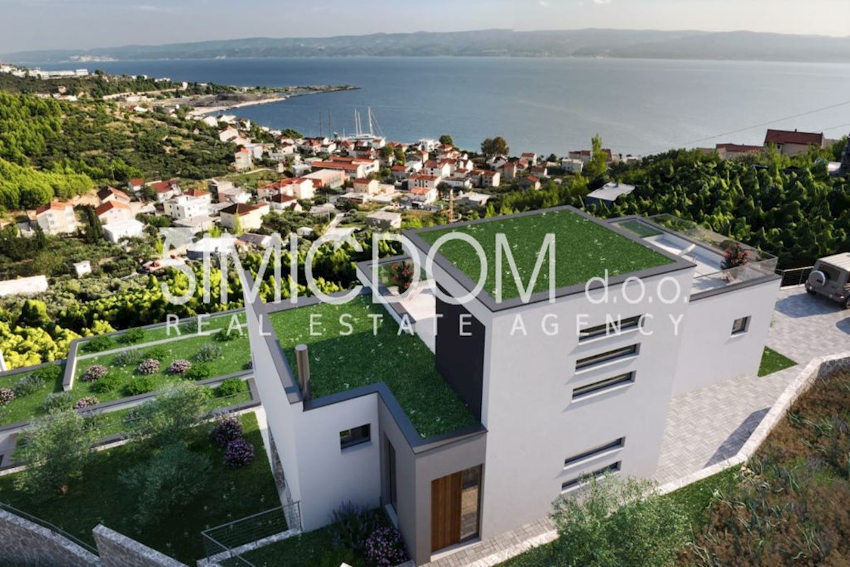 Vila z odprtim pogledom na morje, Omiš