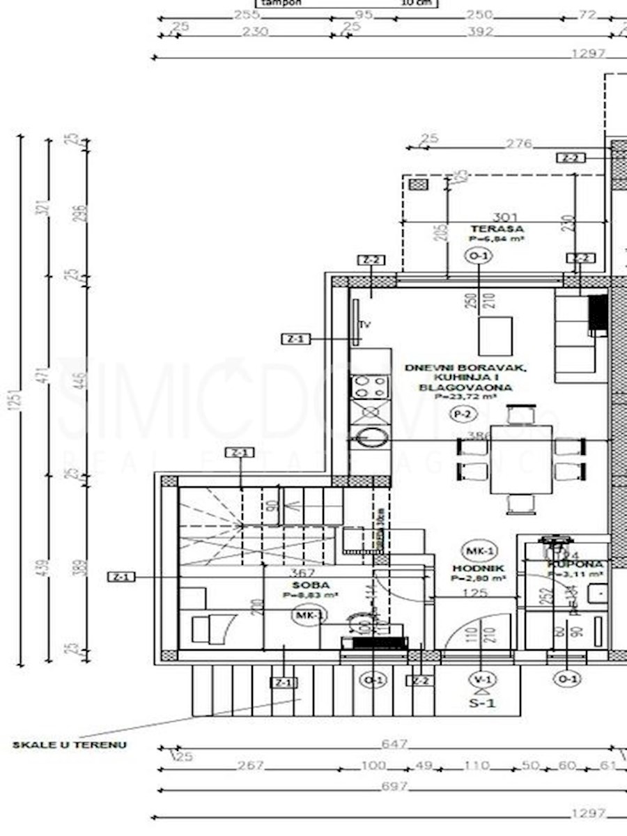 Dvojček v gradnji, Tisno