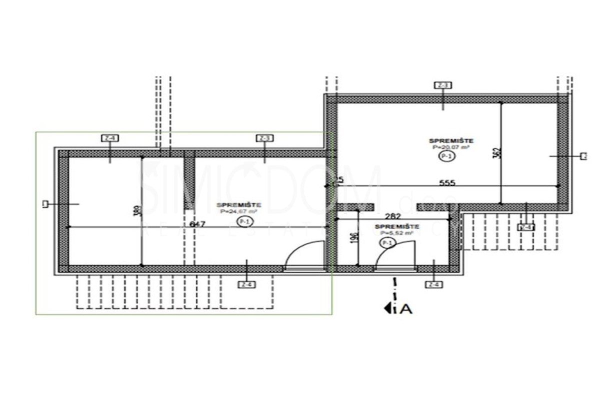 Dvojček v gradnji, Tisno