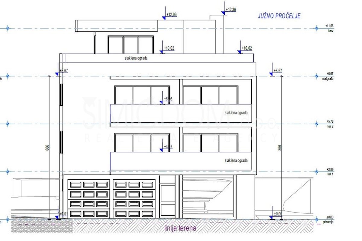 Penthouse stanovanje z garažo v bližini plaže, Kaštela