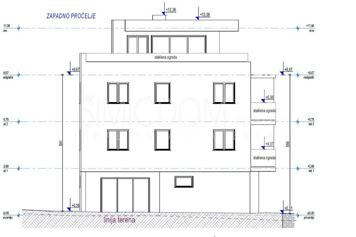 Penthouse stanovanje z garažo v bližini plaže, Kaštela